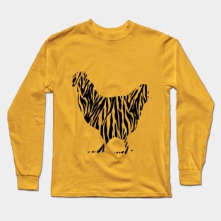 Zebra chicken Long Sleeve T-Shirt